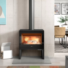 Salamandra a Lenha Glance LV SE Saída Superior - Hergom